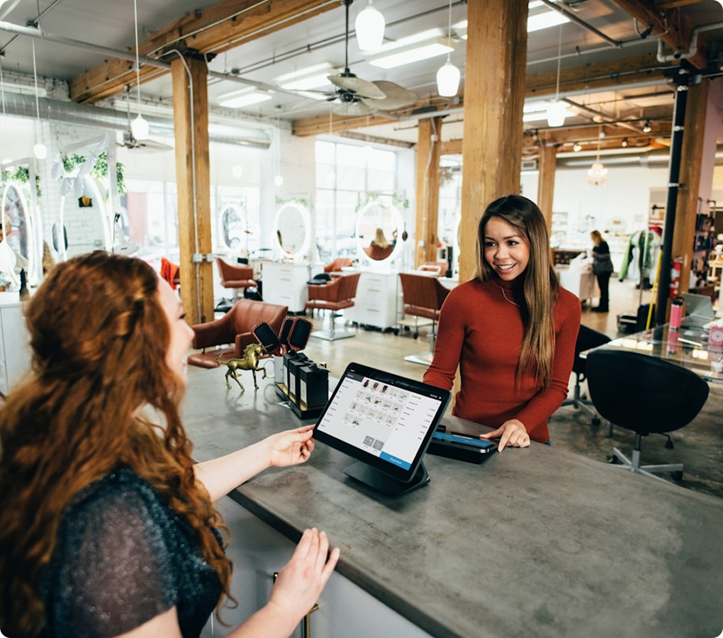 Supplier using a point of sale system in a modern store