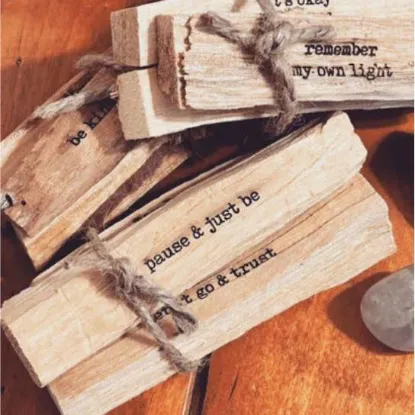 Picture of Engraved Palo Santo // Holy Wood // Cleansing Stick