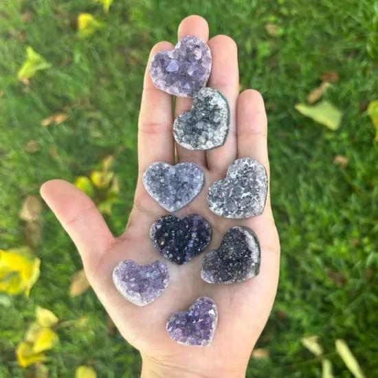 Picture of Heart Geode - Amethyst