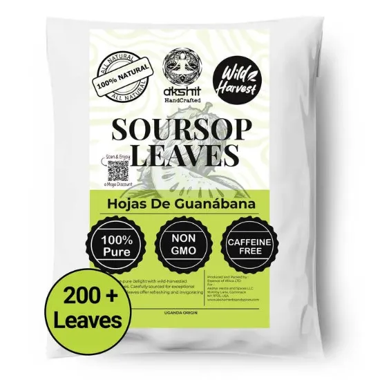 Picture of Soursop Leaves 73.8g, Hojas De Guanabana 200+Graviola Leaves