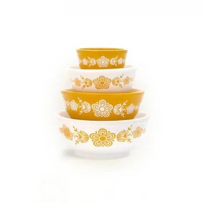 Picture of Mini Pyrex-Inspired Mixing Bowls – Retro Stackable Set
