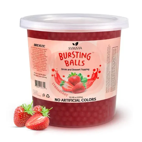 Picture of Strawberry Flavored Popping Boba 7 lb