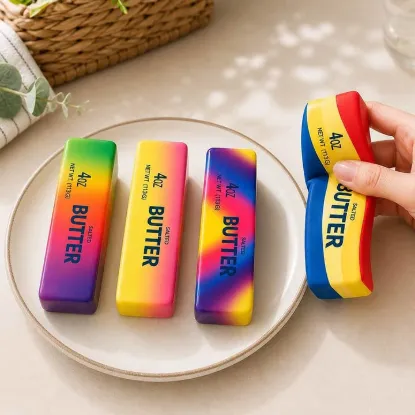 Picture of 12PCS - Rainbow Butter Bar Stress Relief Toy