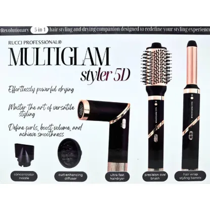 Picture of HD123 Multiglam Styler 5D – 5-in-1 Hair Dryer, Curler