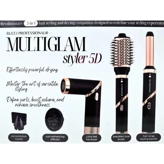 Picture of HD123 Multiglam Styler 5D – 5-in-1 Hair Dryer, Curler
