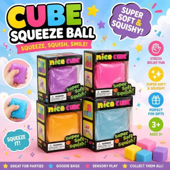 Picture of Nice Cube Squishy Toy Set – Fidget Cubes