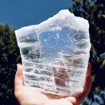 Picture of Crystal Selenite Transparent Slabs - By Weight