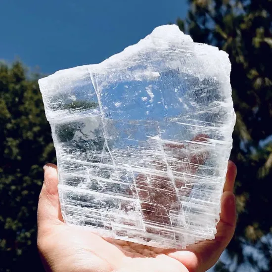 Picture of Crystal Selenite Transparent Slabs - By Weight