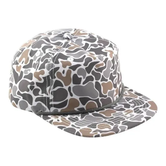 Picture of Blank Rope Hats Camo 5 Panel Youth Snapback Hat