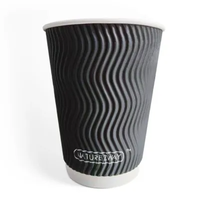 Picture of Compostable Ripple Hot Cups | Coffee & Tea | 500 Pack