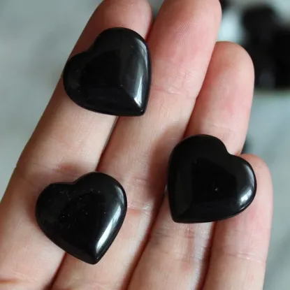 Picture of Obsidian 20mm Heart (Crystals & Stones)