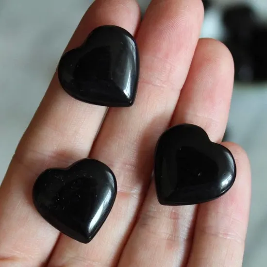 Picture of Obsidian 20mm Heart (Crystals & Stones)