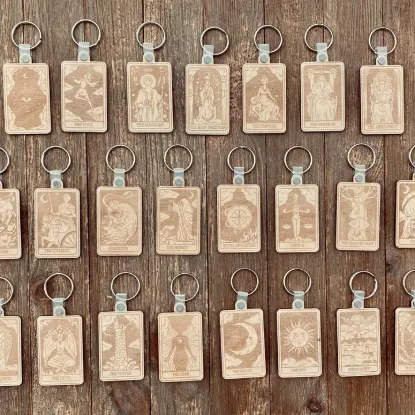 Picture of Set of 23 Tarot Card Keychains
