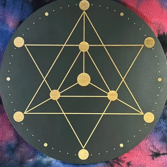 Picture of Merkaba Crystal Grid (Black)