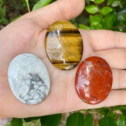 Picture of Intuitively Picked Worry Stone | Natural Crystal Worry Gemstones | Thumb Meditation Gemstone