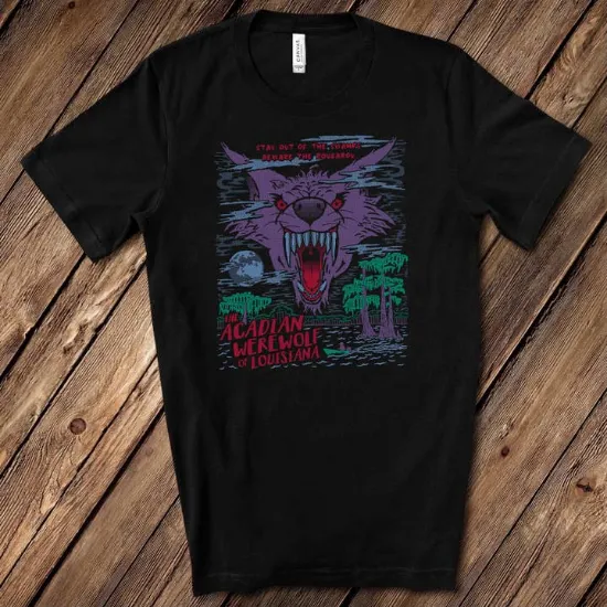 Picture of An Acadian Werewolf of Louisiana T-Shirt