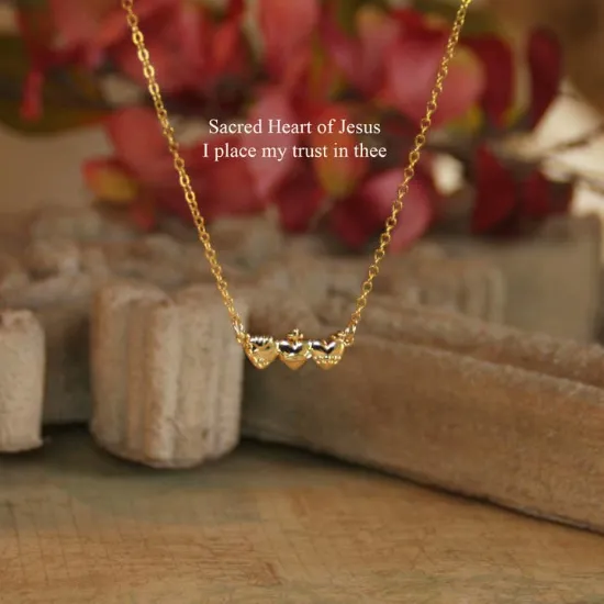 Picture of Sacred Heart of Jesus Necklace  in-513