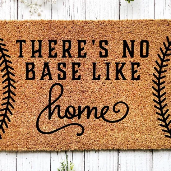 Picture of Metal Sign — Welcome Mat, Baseball Doormat