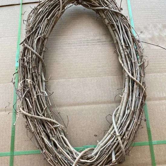 Picture of Grapevine Wreath Base — Natural Oval | 18 Inch