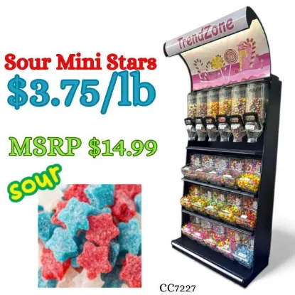 Picture of Bulk Candy Gummies – Sour! Mini Stars