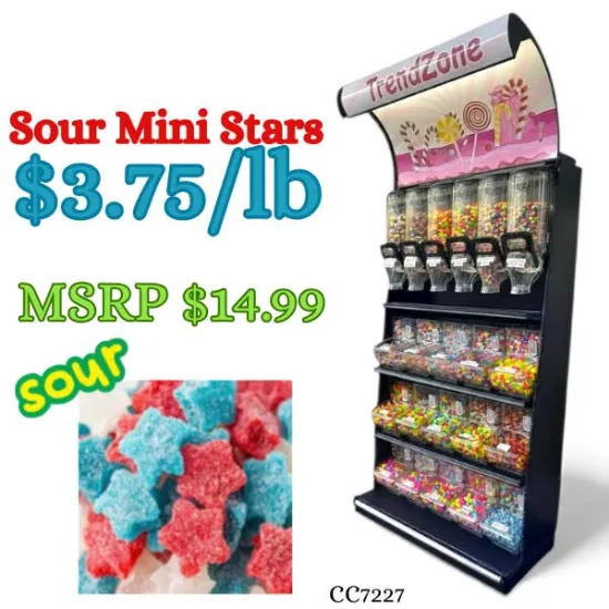 Picture of Bulk Candy Gummies – Sour! Mini Stars