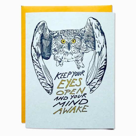 Picture of Keep Your Eyes Open Owl Card