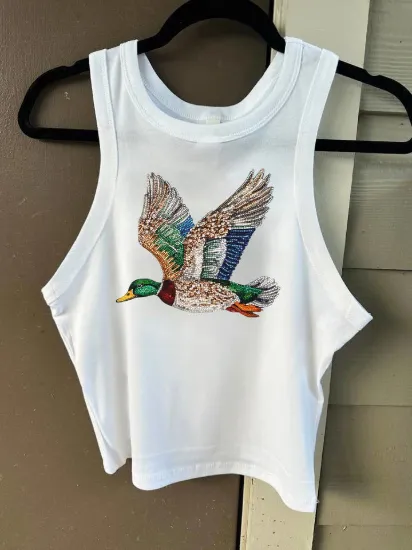 Picture of Rhinestone Mallard Cropped Tank