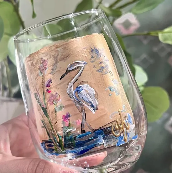 Picture of Water Bird Wine Glass