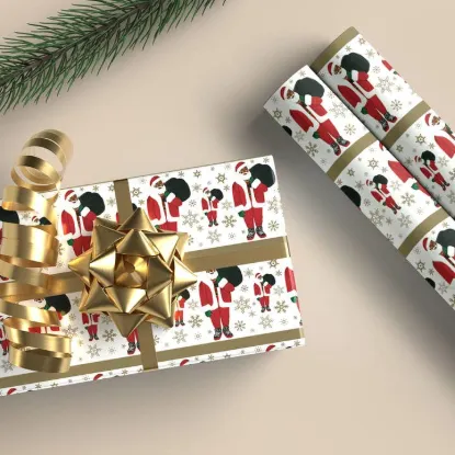 Picture of Ken, the Black Santa - Remix Gift Wrap Paper