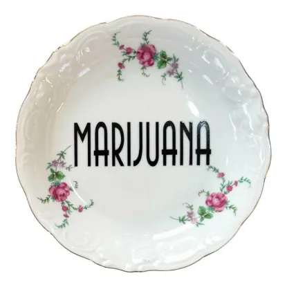 Picture of Marijuana  Vintage Plate
