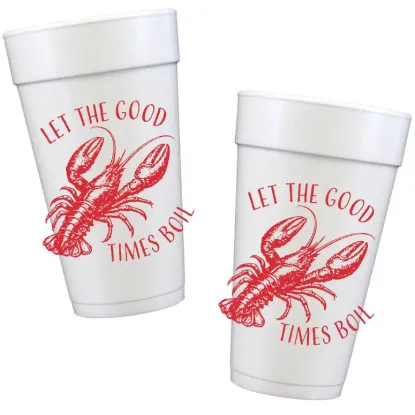 Picture of Let the Good Times Boil Crawfish Styrofoam Cups