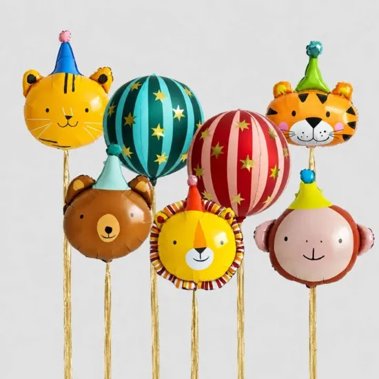 Picture of Cartoon Animal Aluminum Foil Party Balloons