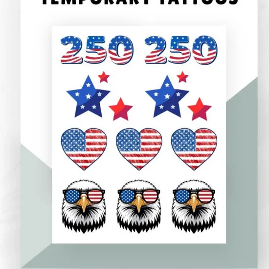 Picture of USA Temporary Tattoo Pack 🇺🇸