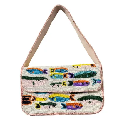 Picture of Sardine Beaded Bag Fish Shoulder Purse