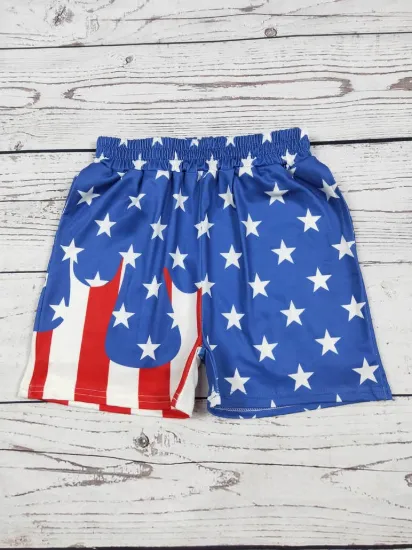 Picture of Boys 4th of July Ice Cream Drip Printed Shorts
