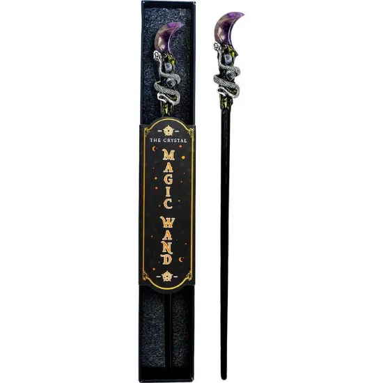 Picture of Magic Wand w/ Gift Box - Amethyst Moon & Snake (Each)