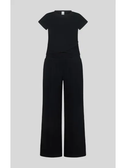 Picture of Tween Girls Jersey Crew Neck Short Sleeve and Wide Pants Set