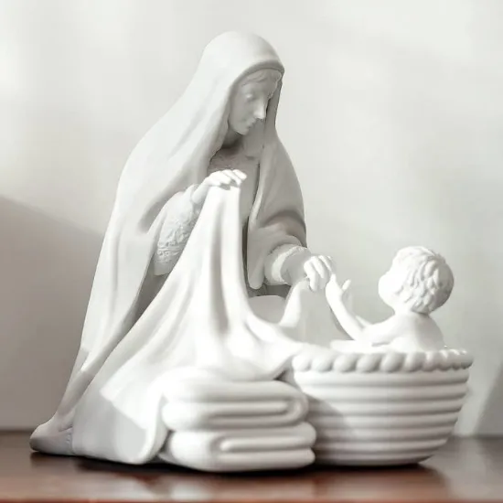 Picture of Hidden Moments Collection: Laundry with Jesus Catholic Mary Statue