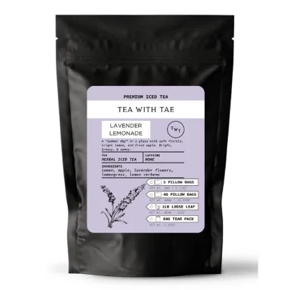 Picture of Lavender Lemonade Herbal Tear Pack Iced Tea Pouch (85g)