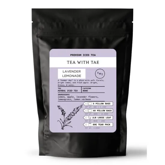 Picture of Lavender Lemonade Herbal Tear Pack Iced Tea Pouch (85g)