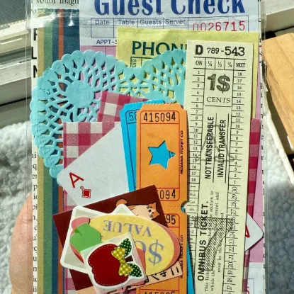 Picture of Mystery Junk Journal Kit: Ephemera, Stickers, Paper