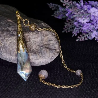 Picture of Grey Moonstone Protection Pendulum