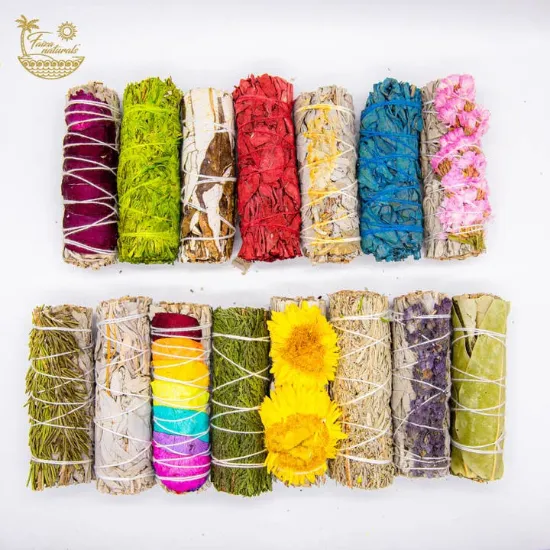 Picture of Sample Best Sellers: 15 Piece White Sage and Herb Smudge Set