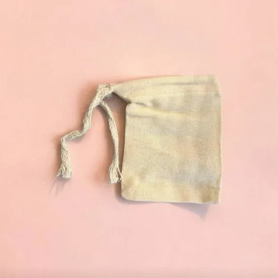 Picture of Organic Muslin Sachet Bags: Custom Branding Option - 2 Sizes