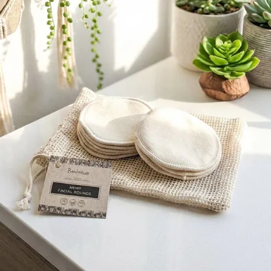 Picture of Set of 10 - Reusable Hemp Facial Rounds | Bestseller