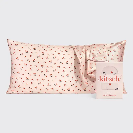 Picture of Satin Pillowcase King - Cherry Print