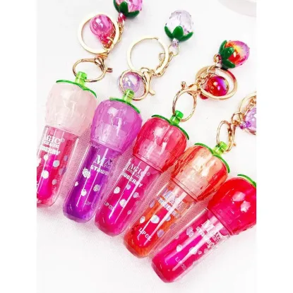 Picture of Strawberry Charm Keychain Lip Gloss Set