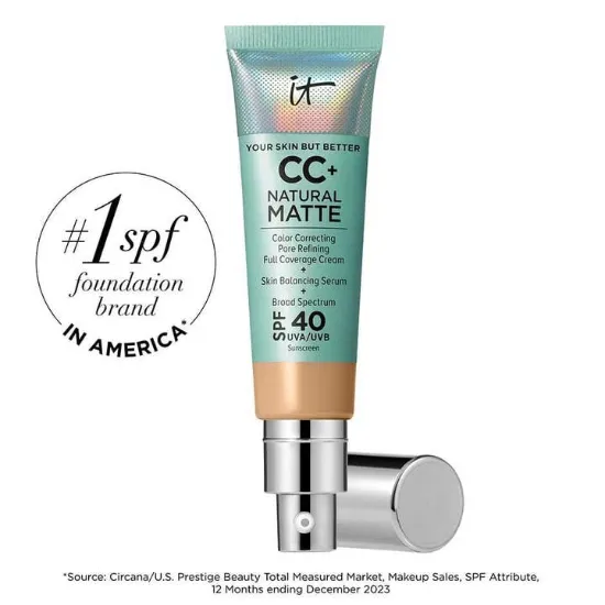 Picture of It Cosmetics Cc+ Natural Matte Foundation 1.08 oz Medium Makeup