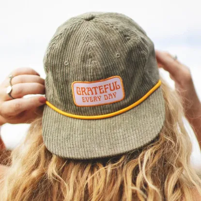 Picture of Corduroy Snapback Hat | Grateful Every Day