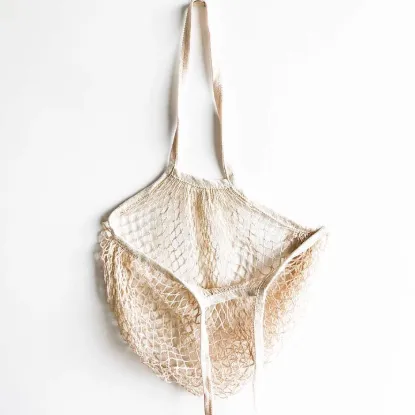 Picture of Reusable Organic Cotton Mesh Bag (Long Handle)